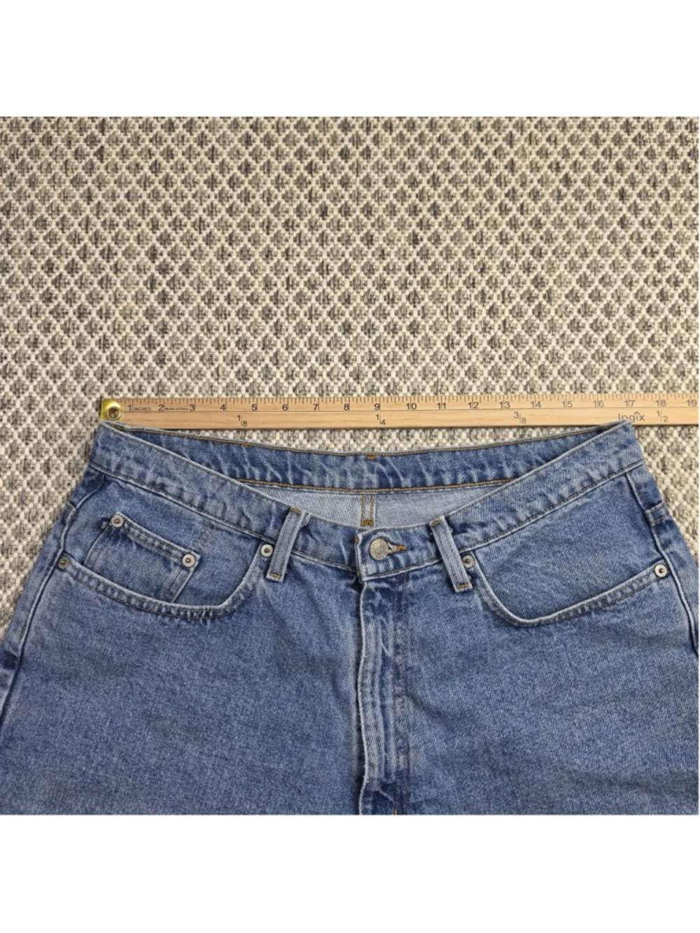 Vintage Polo Jeans Co Ralph Lauren Men’s Size 33 Denim Shorts USA Flag Jorts